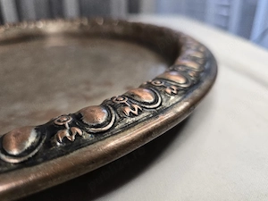 Tava decorativă din cupru vintage