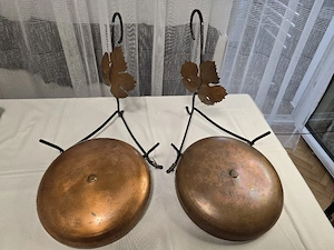 Set fructiere decorative vintage din cupru