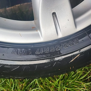 Jante aliaj Renault si anvelope vara 205/55/R17 - imagine 3