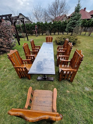  Masă Masivă FAG (2.7m)   Design Rustic Deosebit - imagine 5