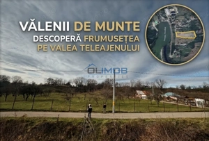 Teren intravilan  Vălenii de Munte – 9.123 mp | Deschidere 45 ml | Lângă râul Te