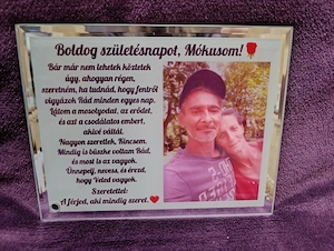 Tablou de sticlă personalizată cu poză și text  - imagine 4