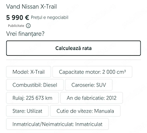 Vand Nissan X-trail - imagine 9