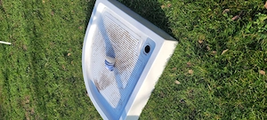 Vand cadita dus 90x90 semirotunda cu sifon