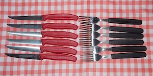 Set 6 cutite elvetiene friptura steak pizza Victorinox Swiss Classic