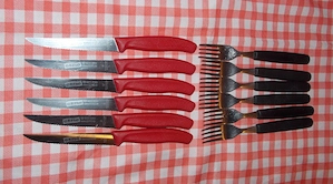 Set 6 cutite elvetiene friptura steak pizza Victorinox Swiss Classic - imagine 3