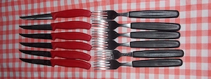 Set 6 cutite elvetiene friptura steak pizza Victorinox Swiss Classic - imagine 5