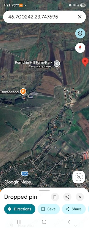 PF vind sau schimb 2 parcele de cite 1500mp, intrare in Aiton, linga casele Cartierului Ciolt