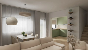 Zona str. Victoriei (str. Crizantemelor) - PROIECT NOU - case tip duplex, P+E, teren 360-442 mp - imagine 2