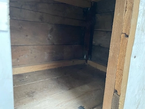 Cusca caine masiva 40x50 lemn+polistiren+tabla facuta manual