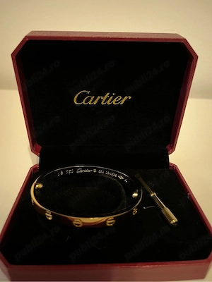 Brățară Cartier placata cu aur 18K - imagine 2