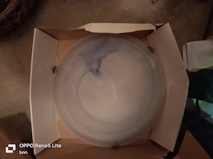 Plafoniere tip Murano, bleu, 3 becuri și 2 becuri