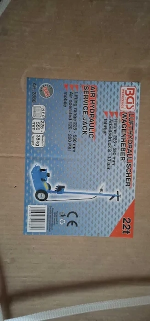 Vând Cric auto pneumatic-hidraulic mobil 22 T - imagine 2