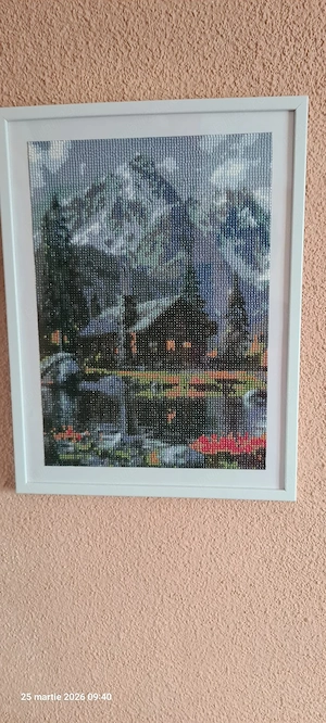  tablou diamant lucrat manual