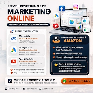 Servicii Marketing - Facebook, Instagram, YouTube, Google Ads, Amazon Seller - imagine 2