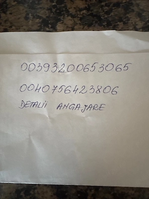 Angajez barbati (necalificati) la munca in Italia