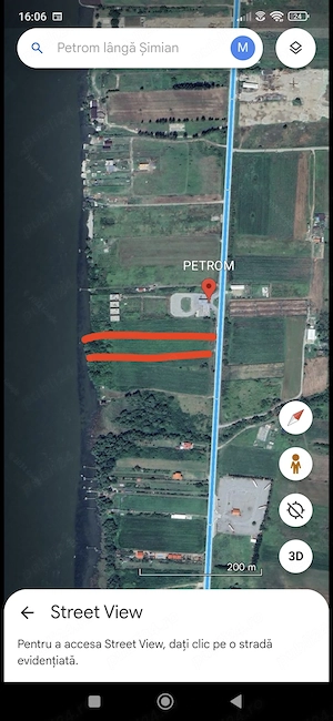 Teren intre Simian si Hinova cu iesire la Dunare