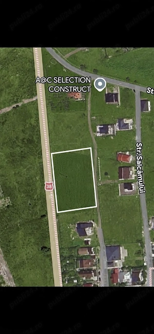 Teren intravilan în Techirghiol, 800 mp, situat chiar la șoseaua principală DN Constanța   Negru Vod