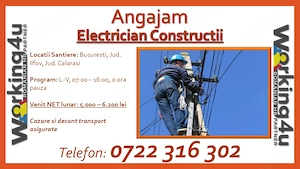 Electrician Constructii Joasa, Medie sau Inalta Tensiune
