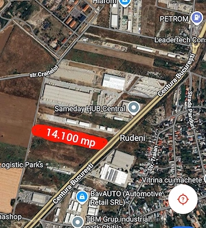 Teren industrial Centura București 14100mp