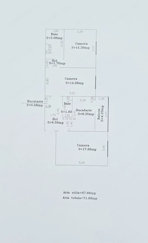 72 mp - Ap 3 camere | Locație excelentă | Complet mobilat și utilat | Calea Lipovei - imagine 14