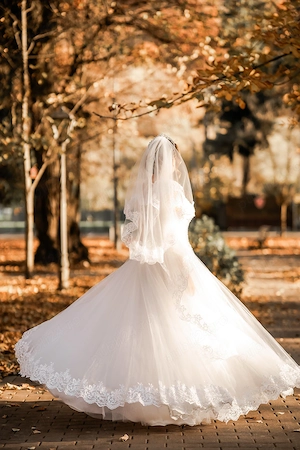 Rochie de Mireasa cu dantela de printesa