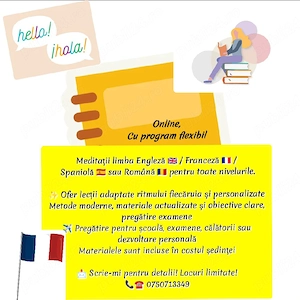 Cursuri Meditatii pentru copii si adulți Lb Engleza Franceza Spaniola Limba romana - imagine 4