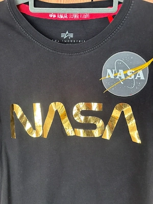 Tricou Alpha Industries Nasa Logo marime S - imagine 2