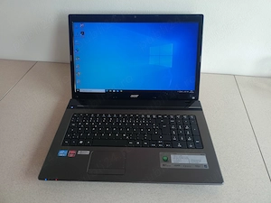 Laptop Acer 7750g display 17,3 Procesor I5-2450m ram 8gb Radeon HD7670m SSD Baterie 1ora