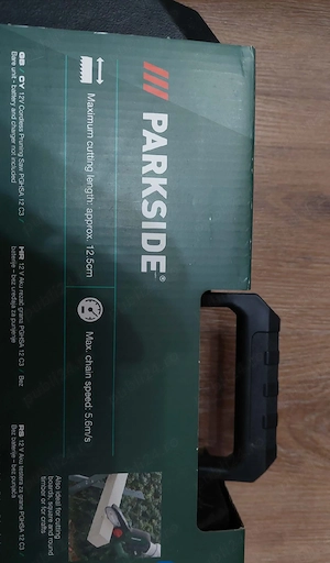 Mini drujba fierastrau electric Parkside 12 V,  12.5 cm taiere, Nou! - imagine 5