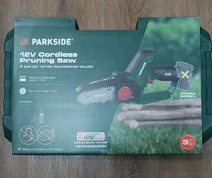 Mini drujba fierastrau electric Parkside 12 V,  12.5 cm taiere, Nou!