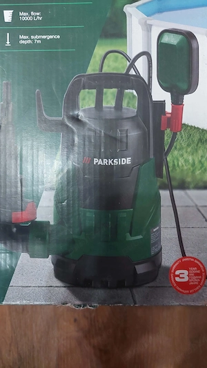 Pompă submersibilă pentru apa curata Parkside,debit 10000 l h, 400 W, Nou!  - imagine 2