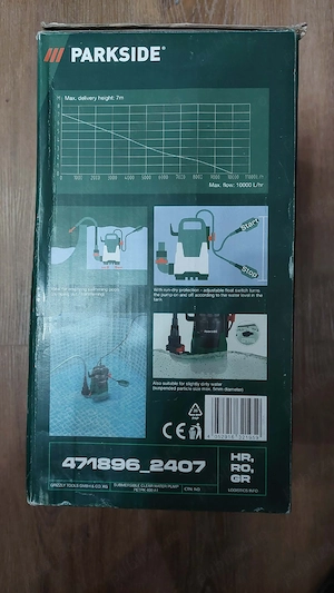 Pompă submersibilă pentru apa curata Parkside,debit 10000 l h, 400 W, Nou!  - imagine 3