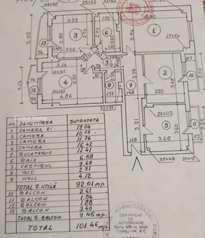 Aprtament 4 camere-101mp | Blv Decebal | Acces Stradal-Vedere Mixta - imagine 15