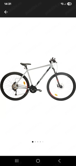 Bicicleta pentru adulti, X Fact, MTB Sport 29, Alb, frâne hidraulice 
