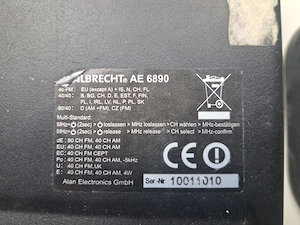Stația radio CB Albrecht AE 6890 - imagine 3