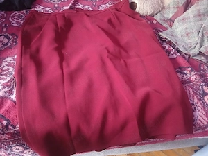 Fustă Rochie Damă Vișinie - Mărimea 56 - Material Calitativ - imagine 2