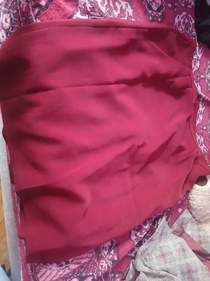 Fustă Rochie Damă Vișinie - Mărimea 56 - Material Calitativ