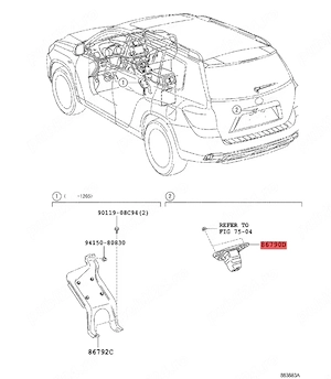 Camera spate Toyota Camry 2006-2015 Toyota Highlander 2009-2015 NOUA SIGILATA marsalier toyota - imagine 5
