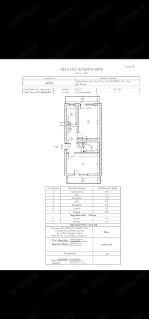 Apartament 2 camere decomandat, etaj 1   Platou Dacia - imagine 8