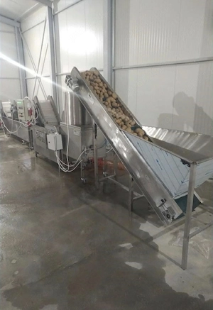Linie pentru procesarea cartofilor și producerea cartofilor pai