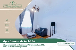 Apartament cu 1 cameră , zona Ultracentrala , Arad . 