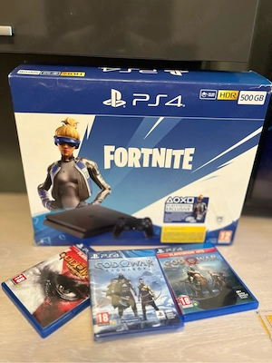 PS4 slim + jocuri God of War