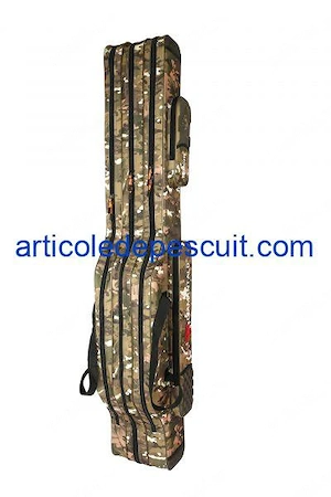 Husa lungime 1,35 m, cu 3 compartimente si buzunare, material gros, matlasat - produs nou