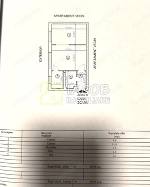 Apartament cu doua camere strada Castanilor, Bacau - imagine 2