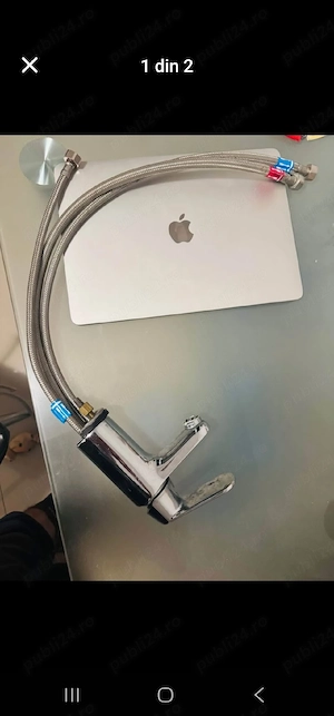 Vând baterie chiuvetă durabilă foarte rezistentă adusa din altă țară cu garnituri colier prindere și