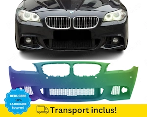 Bara fata Pachet M-Tech BMW Seria 5 F10 F11 2010-2014 NEGRU 668 VOPSITA