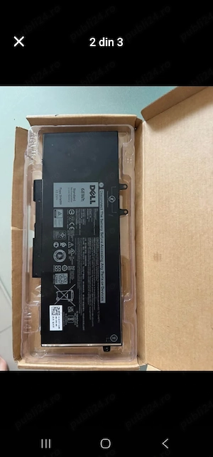 Vând Baterie originală Dell specificații se vede în poză model compatbila Dell Latitude cele din poz