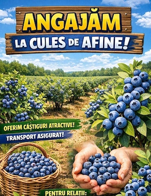 Angajăm la sere de afine și  capsuni  - imagine 2