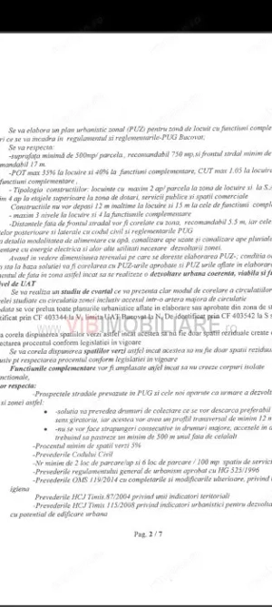 Teren intravilan investitie, urbanism rezidential si dotari, Bucovat